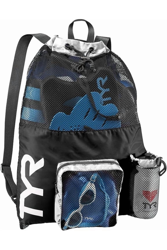 LBMMB360ALL Big Mesh Mummy Backpack BLK/WHT All