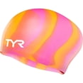 thumbnail image 1 of TYR Long Hair Multicolor Swim Cap, 1 of 2