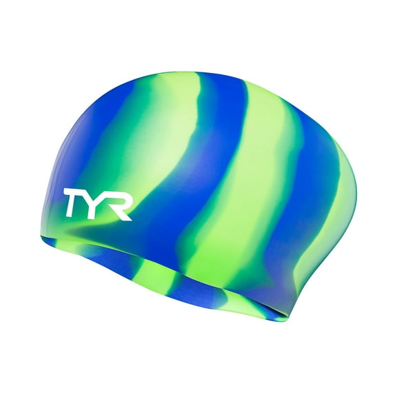TYR Long Hair Multicolor Swim Cap
