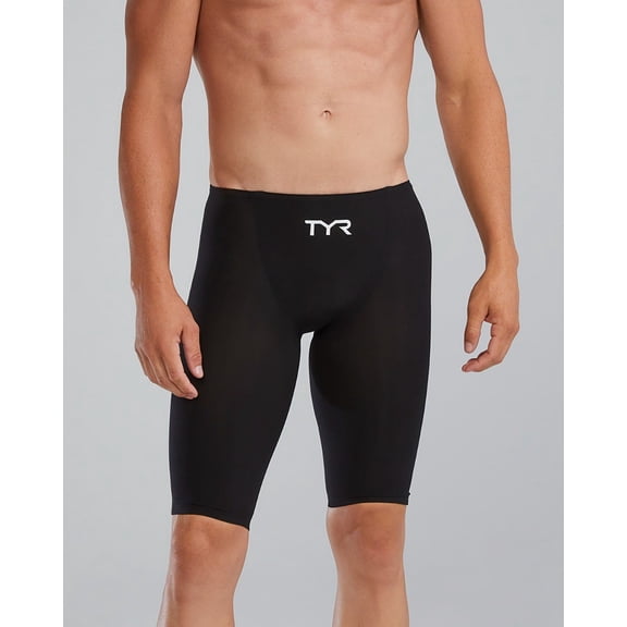 TYR Men's Avictor 2.0 High Waist Competition Jammer Swimsuit Black