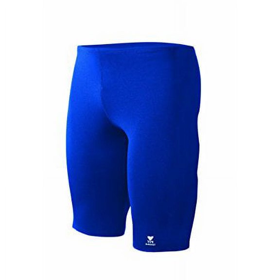 TYR Men's Durafast Elite Solid Jammer Swim Suit (Royal, 38)