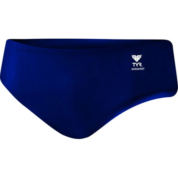 TYR Men's Durafast Elite Solid Racer Swim Suit (Navy, 26)