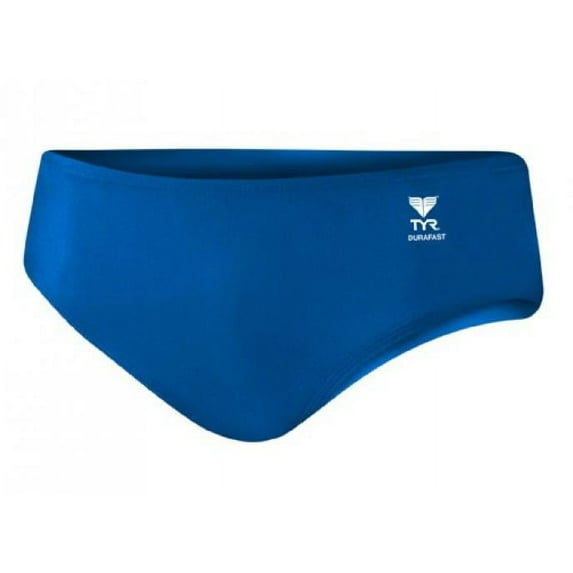 TYR Men's Durafast Elite Solid Racer Swim Suit (Royal, 30)