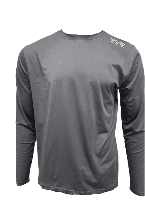 Men's Standard Long Sleeve Sun Protection Performance T-Shirt UPF 50+ (Black, Medium)