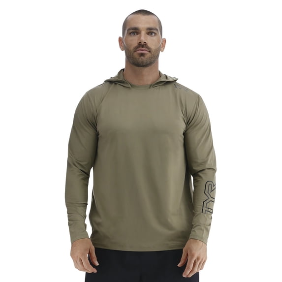 TYR Men's SunDefense Hooded Shirt