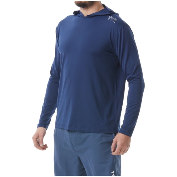 TYR Men's SunDefense Hooded Shirt