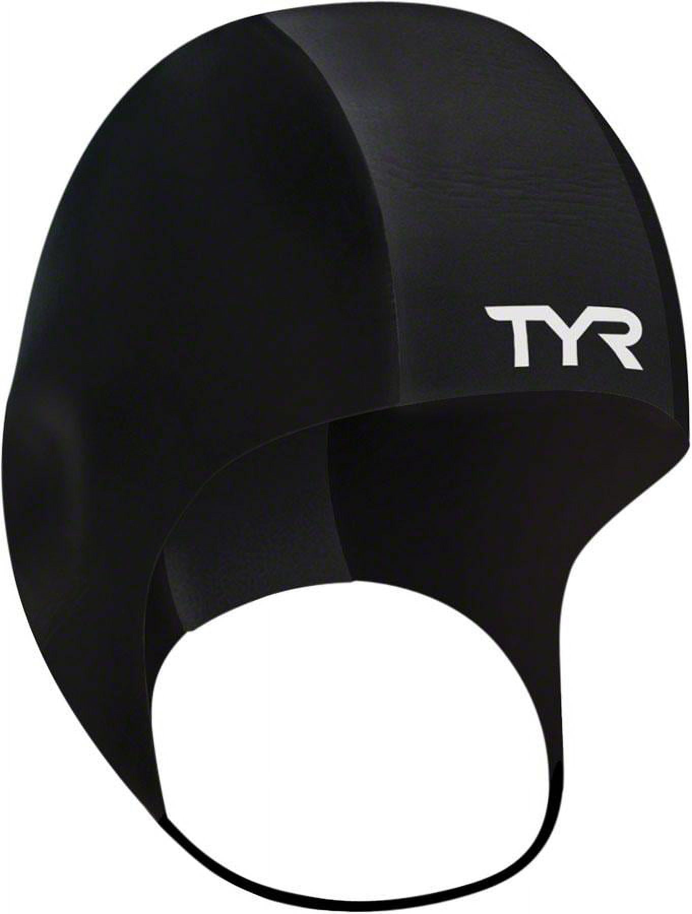 TYR Neoprene Swim Cap Black, LG