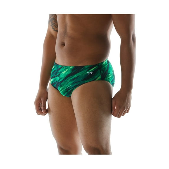 TYR Performance Vitric Men's Racer (Green, 36)