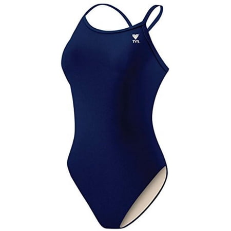 TYR Sport Women's Solid Diamondback Swim Suit,Navy,40