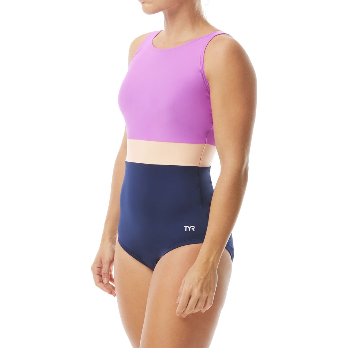 TYR TYR Women's Solid Splice Belted Controlfit Swimsuit