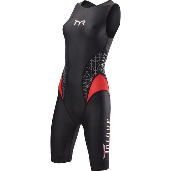 TYR Torque Pro Women's Swimskin: Black/Red LG