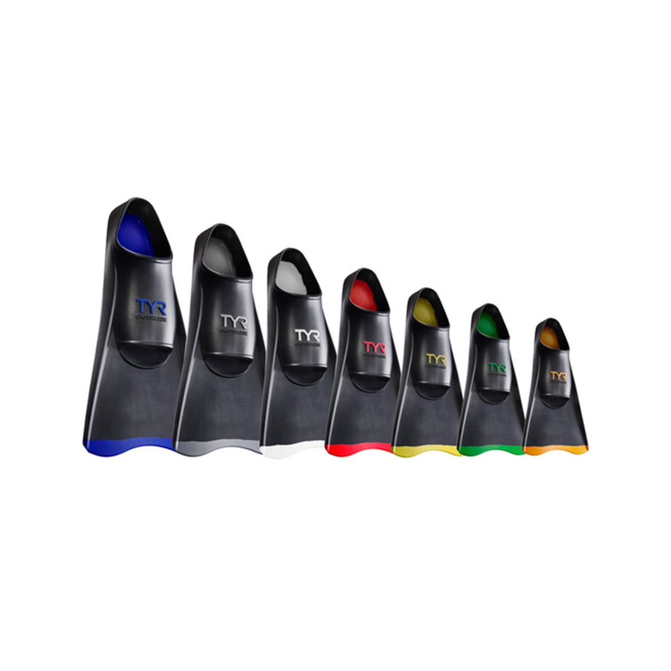Tyr Crossblade Fins 2.0 (XX-Small(Orange), Black)