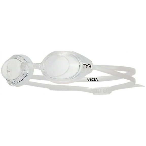 TYR Vecta Racing Adult Swim Goggles - Clear/Clear, Clear Lens