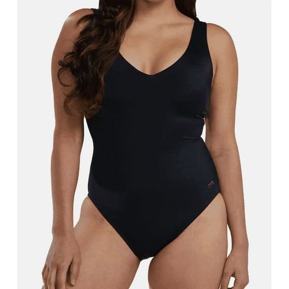TYR Women's One Piece Swimsuit Black Medium