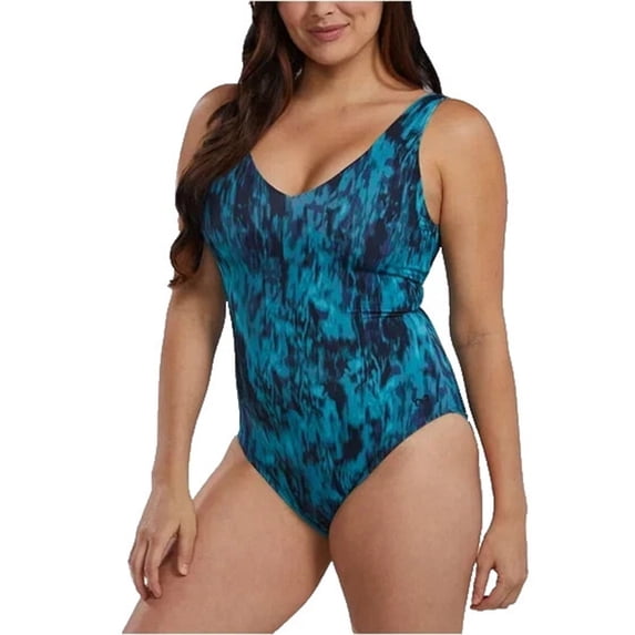 TYR Women's One Piece Swimsuit, Green, Large