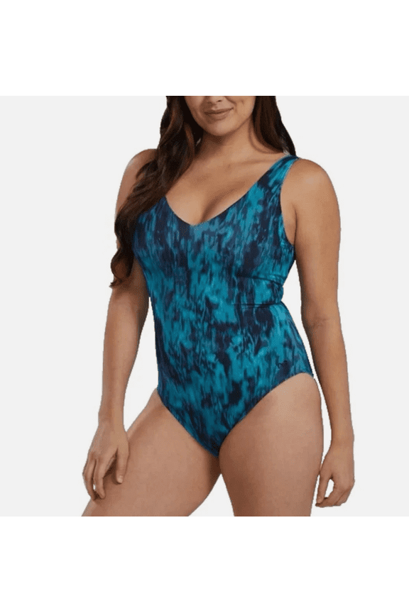 Women's One Piece Swimsuit Green Size XL Soft Removable Cups