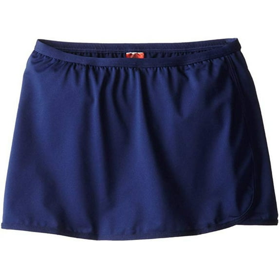TYR Women's Solid Swim Skort, Navy, 14