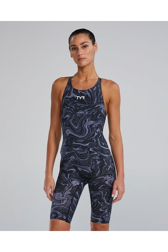 Women's Thresher Hyperblitz Open Back Swimsuit Competitive Racing One Piece Swimwear, FINA Approved