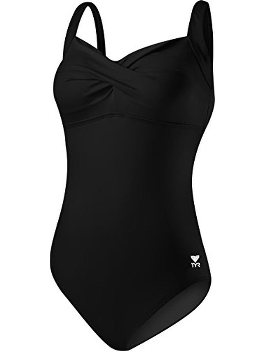 TYR Womens FoldOver Bandeau OnePiece Swimsuit