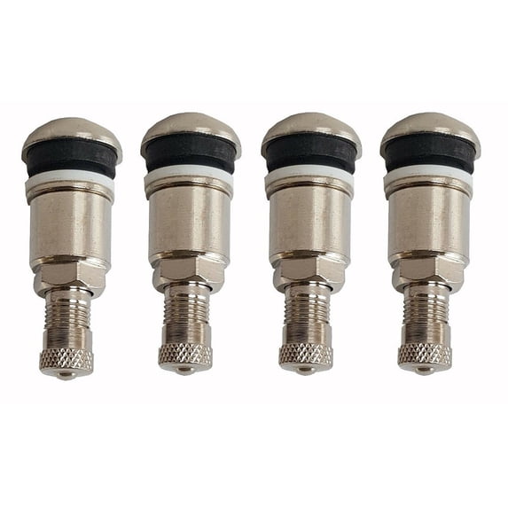 TYRE VALVE BOLT IN STEM TO FOR BBS ALLOYS WHEELS CHROME SILVER METAL CAR VAN