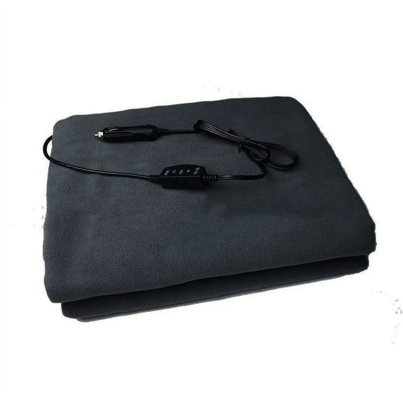 TYShandao 12V Three-Level Adjustable Solid Color Car Electric Heating Blanket 150*110Cm [Adjustable] [Temperature Range 45-50-55]