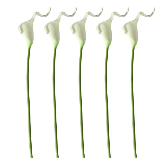 TYShandao 5Pc Bouquet Miniature Pu Calla Lilies