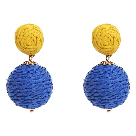 TYShandao Handmade Wound Ball Earrings, Elegant Earrings
