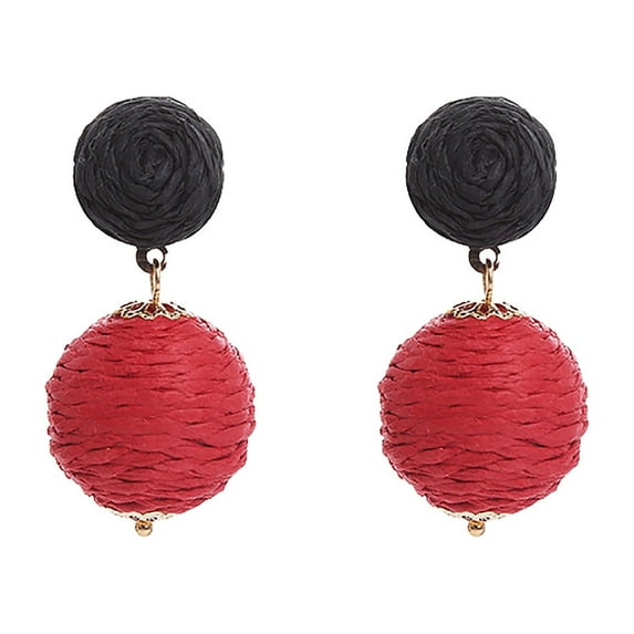 TYShandao Handmade Wound Ball Earrings, Elegant Earrings