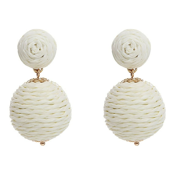 TYShandao Handmade Wound Ball Earrings, Elegant Earrings