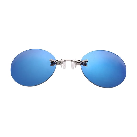 TYShandao Retro Round Clip-On Frameless Sunglasses