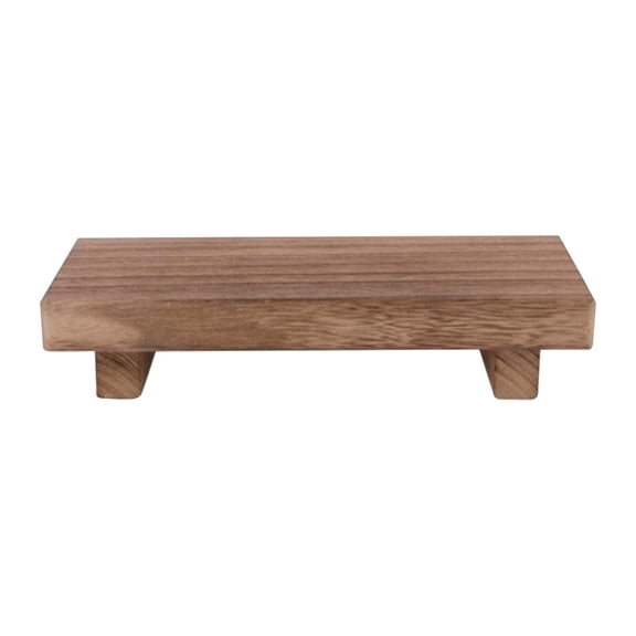 TYShandao Small Wooden Tray Base Stand, Farmhouse Bathroom Decoration, Wooden Kitchen Soap Dish Rack, Dressing Table Counter, Sink