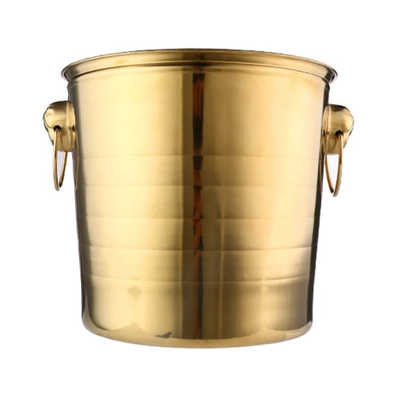 TYShandao Thickened Stainless Steel Tiger Head Ice Bucket, High-Value Design, Suitable for Home Use, Ktv, Bar, Club, Champagne Bucket, and Ice Bucket