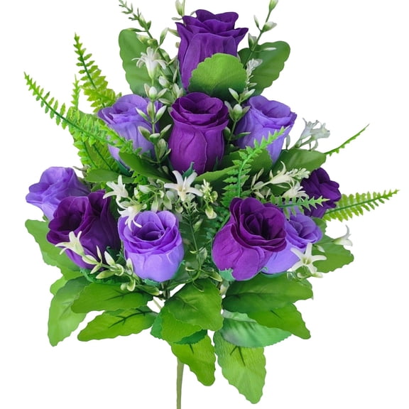 TYShandao Two-Tone Diamond Rose Artificial Flower