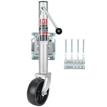 AUKAYNE Heavy Duty 2-Wheel Trailer Jack - 2000 Lb Capacity, 12" Lift, Galvanized Anti-Rust