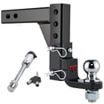 thumbnail image 1 of TYT Heavy-Duty Trailer Hitch with Lock,Fits 2-in Receiver , 9-1/2" Drop and 8-1/4" Rise,2" Towing Ball 7500 lbs, 1 of 9