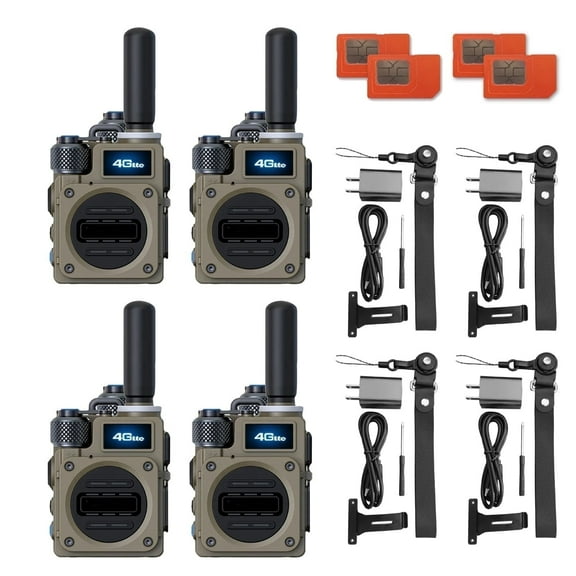 WICJIE G6S Global Walkie Talkie Two Way Radio Walkie Talkie for Adult Long Range 5000 Mile Gmr Radio 4Pcs