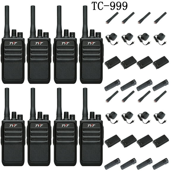 TYT TC999 Walkie Talkie Two Way Radio Professional FM Transceiver with USB Charger Radios Pack 8 pieces