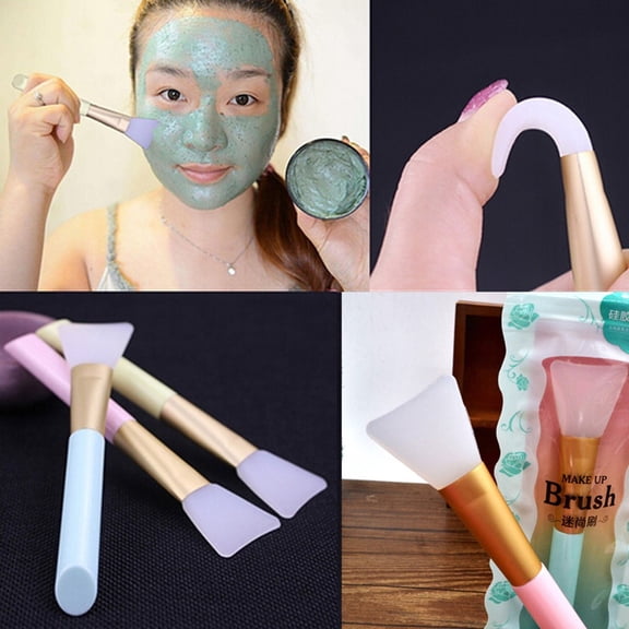 TYTSPEASY 3pcs Silicone Face Brushes, Flexible Facial Mud Applicator Spa Stuff for Women Skin Care for Oily Skin And Spa Day at Home Couples Good Skin Care Products for Kids Beauty Set
