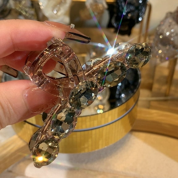 TYTSPEASY Sparkling Clip Hair Clip Women's Back Of The Head Hair Clip High End Clip Large Hair Clip Headband Black Accessories Hair Clips Thin Hair Hair Accessories For Women Clips Little Clips For