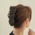 thumbnail image 1 of TYTSPEASY Vintage Milk Coffee Rose Hair Clip For Women Elegant Flower Hair Clip With Advanced Hair Styling Clip Snap Clips Hair Black Clips Hair Pins Clips For Thin Hair, 1 of 4