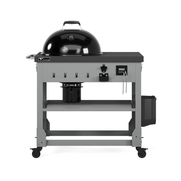 TYTUS Anaheim 22" Charcoal Kettle Grill with Cart, Storage Bag, Temperature Probes + Cover