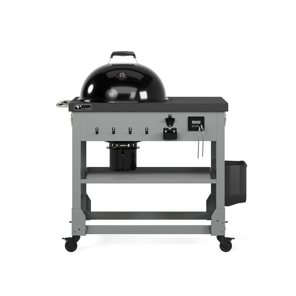 TYTUS Anaheim 22" Charcoal Kettle Grill with Cart, Storage Bag, Temperature Probes + Cover
