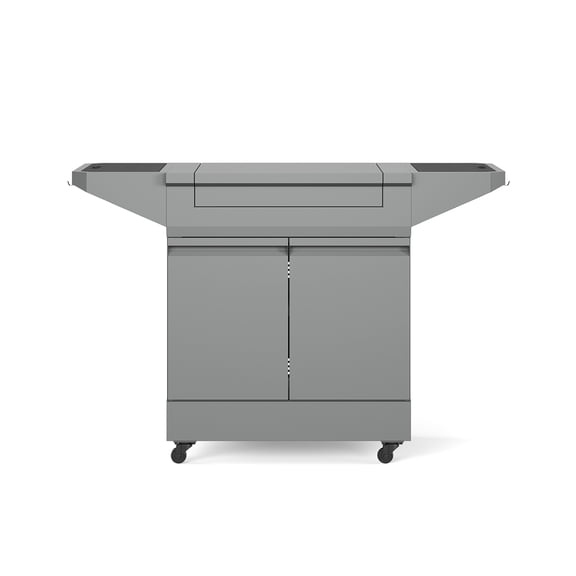 TYTUS Emberwood Gunmetal Gray Grill and Prep Cart