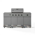 thumbnail image 1 of TYTUS Fresno 4-Burner Gunmetal Gray Gas Grill with Side Burner in Ash Stone, 1 of 19