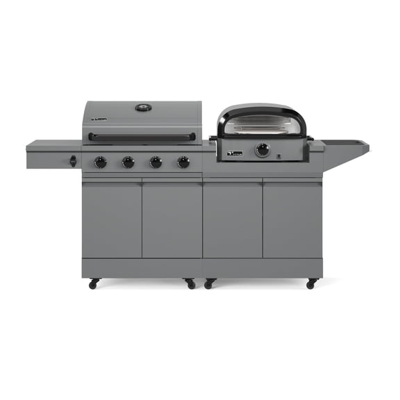 TYTUS Modular Duo with 4-Burner Gas Grill and Gas Pizza Oven