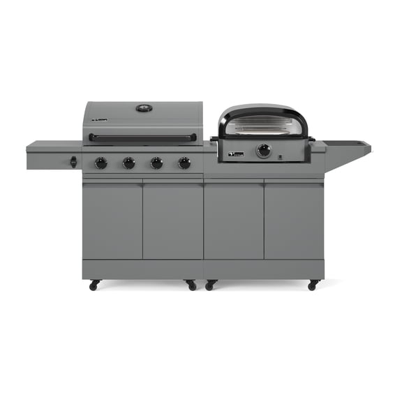 TYTUS Modular Duo with 4-Burner Gas Grill and Gas Pizza Oven