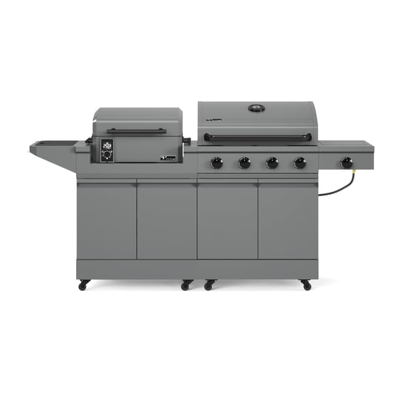 TYTUS Modular Duo with 4-Burner Gas Grill and Pellet Grill