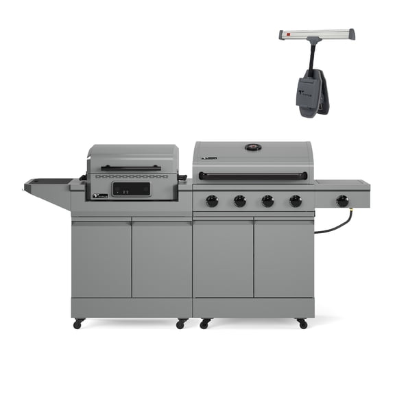 TYTUS Modular Grilling Collection 4-Burner Gas Grill, Electric Grill & Griddle with Cart, and Grill Light