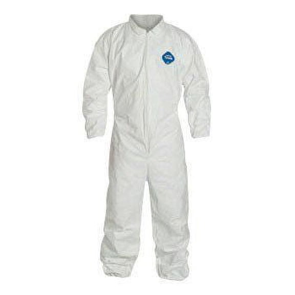 TYVEK 400, COVERALL, ZIPPER FRONT, ELASTIC WRIST AND ANKLE, STORMFLAP