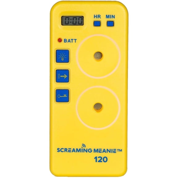 TZ-120 Extremely Loud Alarm Timer, Multi-Purpose Timer with 2 Sound Levels Perfect for Heavy Sleepers, Truckers, or Travelers (9v Battery Included) - Yellow